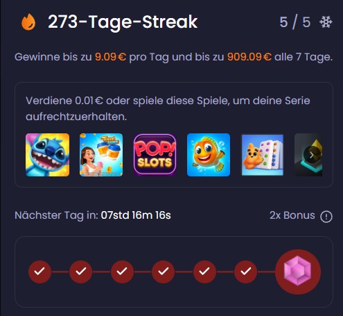 Freecash Streak