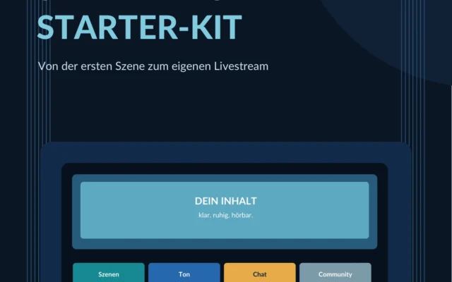 Original-Buchcover des Praxisbuchs OBS & Streaming Starter-Kit von Bastian Mundt, Ausgabe Oktober 2026