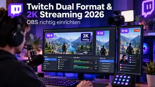Twitch Dual Format und 2K Streaming 2026 – OBS Setup mit 16:9 und 9:16