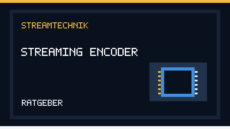 Hardware-Encoding: Illustration eines Video-Encoding-Chips