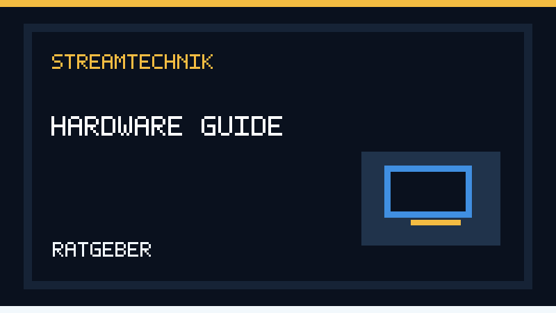 Streaming-Hardware: Diagramm mit Monitor und PC-Komponenten