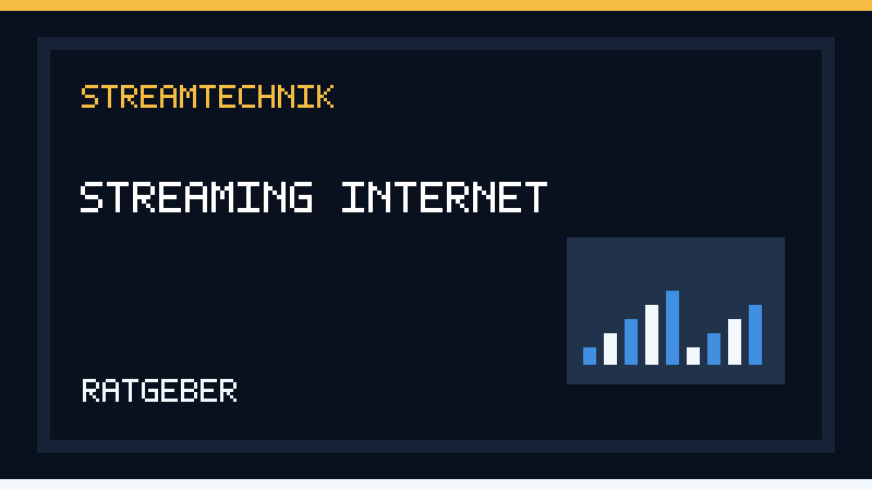 Streaming-Internet: Diagramm zur Bandbreite und Upload-Stabilitaet